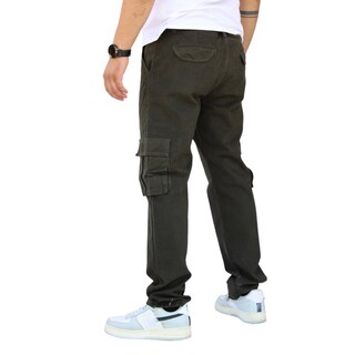 Foto 4 | Foto 4 | Pantalón Cargo Recto De Gabardina Verde Militar John Silver