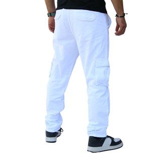 Foto 3 | Foto 3 | Pantalón Cargo Recto De Gabardina Blanca John Silver