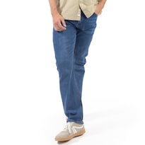 Jeans Denim Straight Para Hombre