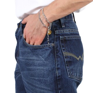 Foto 4 | Foto 4 | Pantalón De Hombre Vaquero Grueso Azul Stone Whiskas