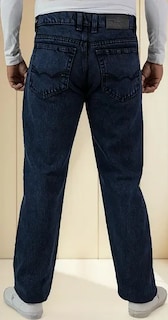 Foto 2 | Foto 2 | Pantalón De Hombre Vaquero Grueso Azul Petroleo