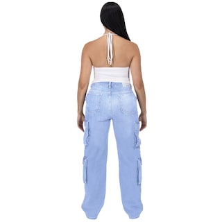 Foto 4 | Foto 4 | Pantalón Cargo Britos Jeans Mujer Mezclilla 025619