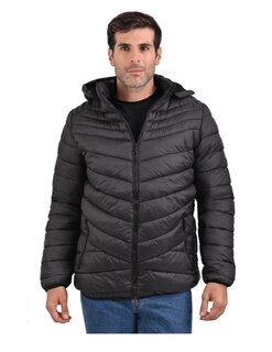 Foto 1 | Foto 1 | Chamarra Capitonada Afelpada Impermeable Hombre Casual