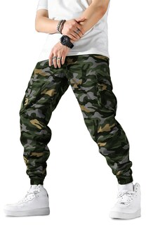 Foto 3 | Foto 3 | Pantalón Cargo Jogger Bolsas Skinny Camuflaje Hombre Shendy Vendy