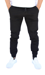 Foto 1 | Foto 1 | Pantalón Jogger Liso Negro John Silver