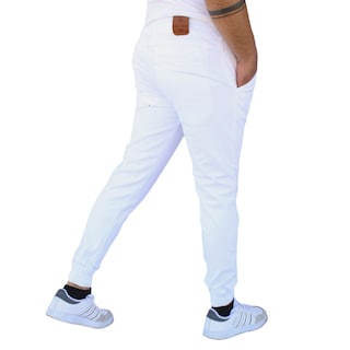 Foto 4 | Foto 4 | Pantalón Jogger Liso Blanco John Silver