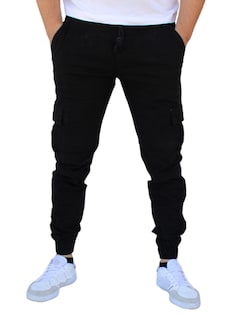 Foto 1 | Foto 1 | Pantalón Jogger Cargo Negro John Silver