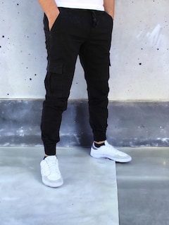 Foto 2 | Foto 2 | Pantalón Jogger Cargo Negro John Silver