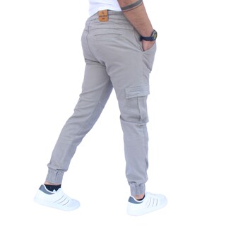 Foto 4 | Foto 4 | Pantalón Jogger Cargo Gris Claro John Silver