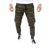 Pantalón Jogger Cargo Camuflaje Verde John Silver