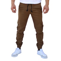 Pantalón Jogger Cargo Caqui Obscuro John Silver