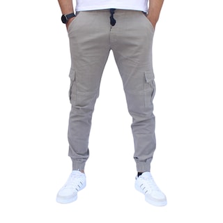 Foto 1 | Foto 1 | Pantalón Jogger Cargo Gris Claro John Silver