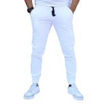 Pantalón Jogger Cargo Blanco John Silver