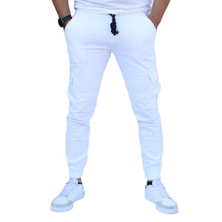 Foto 1 | Foto 1 | Pantalón Jogger Cargo Blanco John Silver