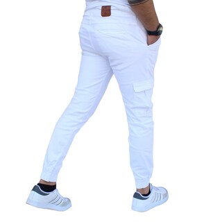 Foto 2 | Foto 2 | Pantalón Jogger Cargo Blanco John Silver