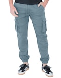 Pantalon Hombre Cintura Y Tobillo Ajustable Premium Turquesa Roosevelt C362