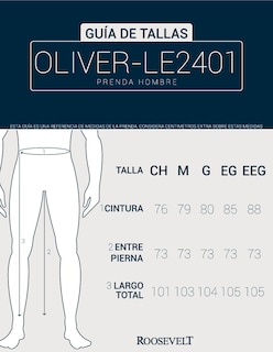 Foto 4 | Foto 4 | Pantalon Hombre Cintura Ajustable Blanco Roosevelt C356