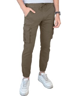 Foto 3 | Foto 3 | Pantalon Hombre Cintura Y Tobillo Ajustable Premium Café Roosevelt C362