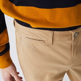 Foto 3 | Foto 3 | Pantalón Lacoste color Beige Estilo Chinos Slim Fit en Gabardina Stretch para Hombre