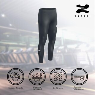 Foto 3 | Foto 3 | Zapari Licra Deportiva Larga Interior, Mallas Deportivas Para Hombre. Leggins De Compresión Y Secado Multicolor