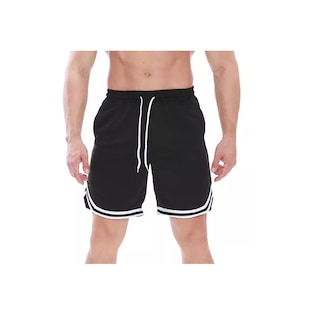 Foto 3 | Foto 3 | Short Pantalones De Baloncesto Hombre Transpirables Gym Talla G Eo Safe Imports Esi-14217 Negro