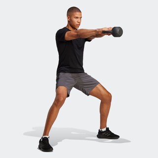 Foto 5 | Foto 5 | Shorts De Entrenamiento Train Essentials Piqué 3 Franjas Adidas Gris Hombre