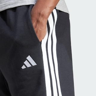 Foto 7 | Foto 7 | Shorts Essential 3 Franjas Tela French Terry Adidas Negro Hombre