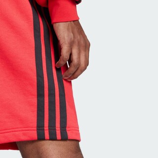 Foto 6 | Foto 6 | Shorts Essential 3 Franjas Felpa Francesa Adidas Rojo Hombre