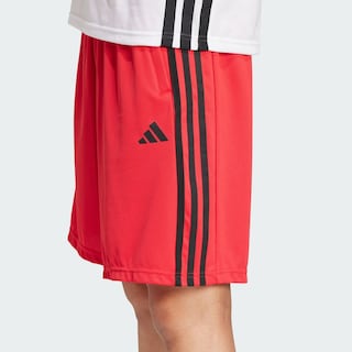 Foto 6 | Foto 6 | Shorts de Entrenamiento Adidas Train Essentials Piqué 3 Franjas Rojo
