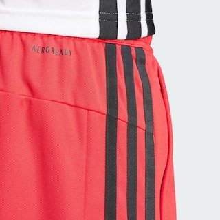 Foto 7 | Foto 7 | Shorts de Entrenamiento Adidas Train Essentials Piqué 3 Franjas Rojo