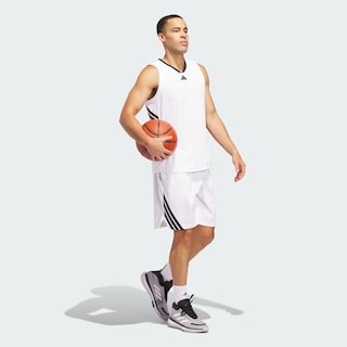 Foto 5 | Foto 5 | 3-stripes Short Adidas Blanco Hombre