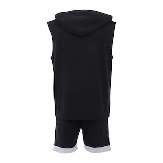 Foto 6 | Foto 7 | Conjunto Short Y Chaleco Deportivo K-swiss Crew Negro Para Hombre