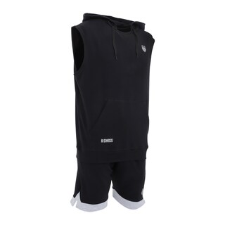 Foto 4 | Foto 5 | Conjunto Short Y Chaleco Deportivo K-swiss Crew Negro Para Hombre