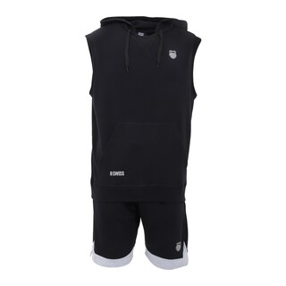 Foto 5 | Foto 6 | Conjunto Short Y Chaleco Deportivo K-swiss Crew Negro Para Hombre