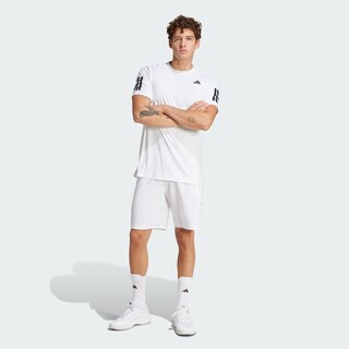Foto 6 | Foto 6 | Shorts Club Tennis Climacool Tres Franjas Adidas Blanco Hombre