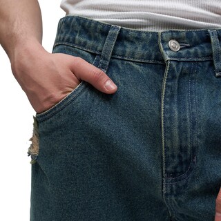 Foto 4 | Foto 4 | Short De Mezclilla Mchk. Desgastado, Caballero, Color Mar Arena. Modelo 8078