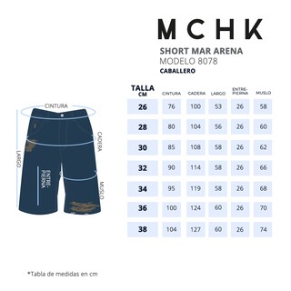 Foto 5 | Foto 5 | Short De Mezclilla Mchk. Desgastado, Caballero, Color Mar Arena. Modelo 8078