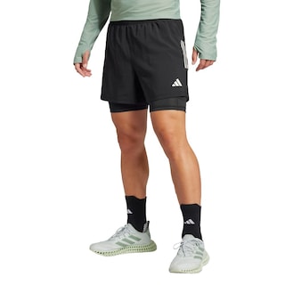 Foto 2 | Foto 2 | Shorts Own The Run Climacool 2 En 1 Adidas Negro Hombre