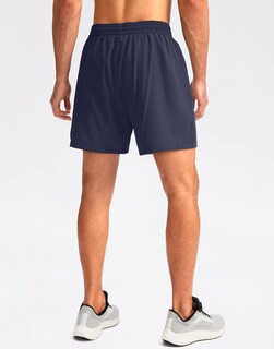 Foto 3 | Foto 3 | Pantalones Cortos Para Correr Pudolla Para Hombre, Entrenamiento Atlético, Azul Marino - Venta Internacional.