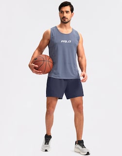 Foto 6 | Foto 6 | Pantalones Cortos Para Correr Pudolla Para Hombre, Entrenamiento Atlético, Azul Marino - Venta Internacional.