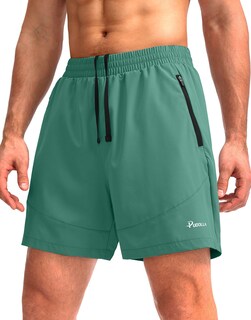 Foto 1 | Foto 1 | Pantalones Cortos Para Correr Pudolla Para Hombre, Entrenamiento, Atlético, Color Verde S - Venta Internacional.