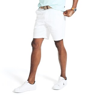 Foto 1 | Foto 1 | Pantalones Cortos Nautica Classic Fit, Parte Delantera Plana, Elástico, Chino Blanco - Venta Internacional.
