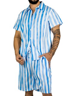Foto 1 | Foto 1 | Conjunto Hombre Verano Camisa Y Short A Juego Conj-076 Diseño 3 Alberca Playa Y Calor
