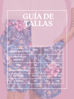 Foto 6 | Foto 8 | Short Hombre Traje De Baño O Casual Sh-059 D1 Cintura Ajustable Y Bolsas
