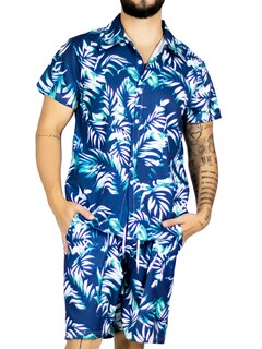 Foto 1 | Foto 1 | Conjunto Hombre Verano Camisa Y Short A Juego Conj-076 Diseño 1 Alberca Playa Y Calor