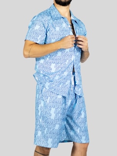 Foto 6 | Foto 6 | Conjunto Hombre Verano Camisa Y Short A Juego Conj-076 Diseño 15 Alberca Playa Y Calor