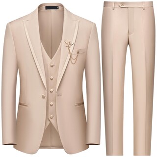 Foto 1 | Foto 1 | Traje De Esmoquin Ween Charm De 3 Piezas, Ajustado, Formal, Para Hombres De Negocios - Venta Internacional.