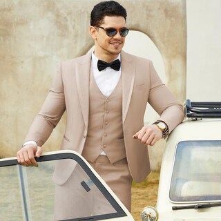 Foto 4 | Foto 4 | Traje De Esmoquin Ween Charm De 3 Piezas, Ajustado, Formal, Para Hombres De Negocios - Venta Internacional.