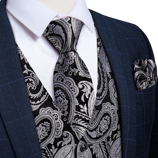 Foto 4 | Foto 4 | Conjunto De Chaleco Y Corbata Dibangu, Chaleco Formal De Cachemir Para Hombre - Venta Internacional.