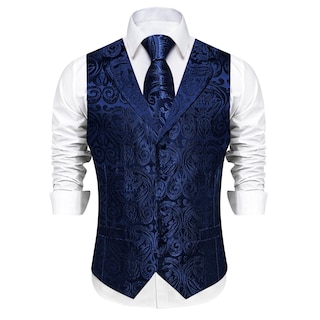 Foto 2 | Foto 2 | Conjunto De Chaleco Y Corbata Dibangu Silk, Traje Formal Para Hombre - Venta Internacional.